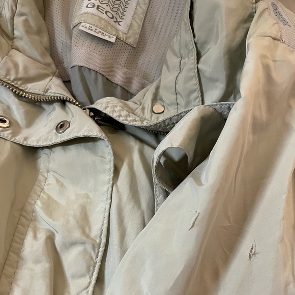 Geox Windbreaker Jacket Packable Hood Size 8 - Picture 9 of 12
